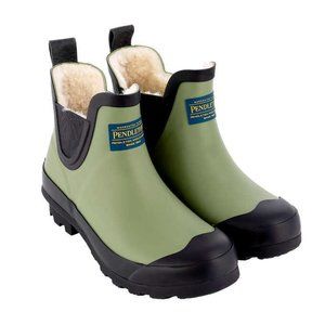 Pendleton NEW IN BOX Olive Green Women's Chelsea Lined Rain Boots